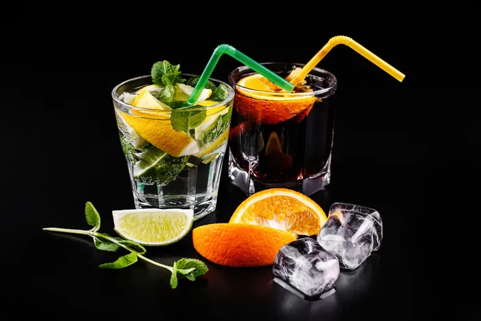 Signature cocktails and bar drinks at George & Dragon Restaurant Bucharest